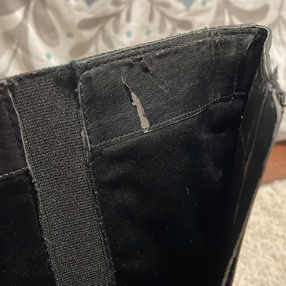 Sperry Black Leather Knee-High Boots - Picture 9 of 10